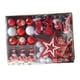 thumbnail image 1 of Juego de 47 adornos para árbol de Navidad, accesorio decorativo para árbol de Navidad Rojo, 1 of 9