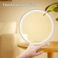 thumbnail image 2 of Modern Led Table Lamp Bedside Lamp Touch Dimmable , 3 Light Colors 9 Brightness,Circular Design Metal Desk Light, Lamp for Bedroom Night Stand Side Table, 2 of 7