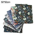 thumbnail image 2 of SPRING PARK 8Pcs Twill Printing Cotton Fabric Handmade DIY Retro Sewing Craft Patchwork, 2 of 7