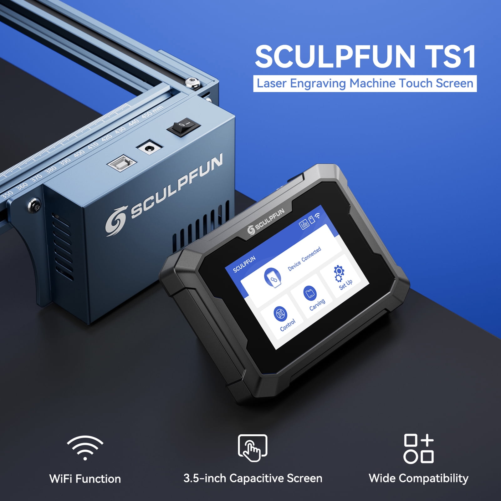 Engraving machine screen  terminal,With App Terminal Most Used 3.5-inch App Used With Function Used Function Terminal Function 3.5-inch Screen Terminal Real-time Function Black