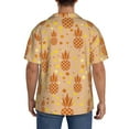 thumbnail image 7 of Goofa Pineapples Printed Men's Casual Short-sleeved Shirt,Lightweight Breathable Button-down,Summer Casual men's top,Versatile Fashion shirt-4X-Large, 7 of 7