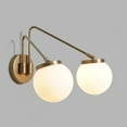thumbnail image 2 of Double Globe Brass Articulated Sputnik Wall Lamp Beside Wall Lamp, 2 of 3