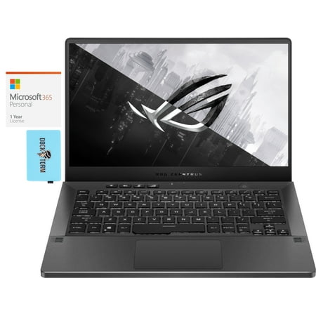 ASUS ROG Zephyrus G14 Gaming & Business Laptop (AMD Ryzen 7 5800HS 8-Core, 14.0" 60Hz Full HD (1920x1080), NVIDIA GTX 1650, 40GB RAM, 512GB PCIe SSD, Win 11 Home) with Microsoft 365 Personal , Hub