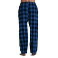 thumbnail image 2 of Caqnni Men's Flannel Pajamas - Plaid Pajama Pants for Men - Lounge & Sleep PJ Bottoms Drawstring Sleepwear with Pockets(Available In Big & Tall) (A15-Blue,XXL), 2 of 6