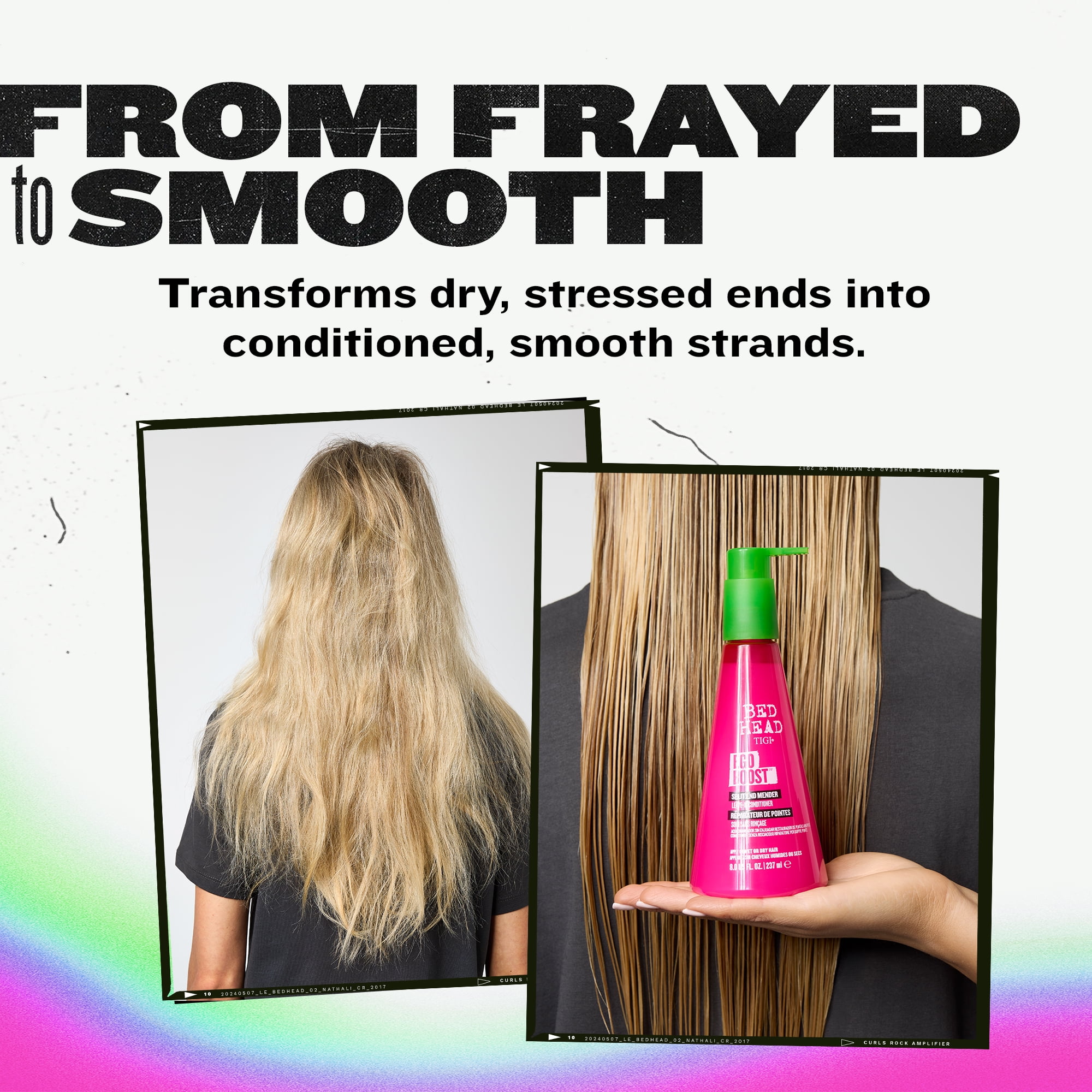 TIGI Bed Head Ego Boost, Split End Mender & Leave-In Conditioner, 3 Pack