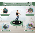 thumbnail image 5 of Upper Bounce Mini Fitness Trampoline - 44" Compact Foldable Rebounder for Kids & Adults - Green, 5 of 6