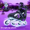 thumbnail image 6 of JZY Kids Inline Skates with Light-Up Wheels,4-Size Adjustable & Aluminum Frame Skate for Boys and Girls,Ideal for Beginners Ages 5-12, 6 of 7