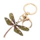 thumbnail image 5 of Llavero decorativo de libélula para bolso, bonito llavero para mujer, colgante para llave de coche, llavero con libélula brillante, colgante para bolso, 5 of 8