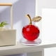 thumbnail image 3 of Adorno de pisapapeles de manzanas de cristal, pieza de exhibición de mesa para decoración del hogar, regalo para 5 cm rojo, 3 of 9