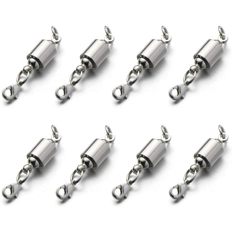 30Pcs Magnetic Jewelry Clasps for Necklaces Magnetic Jewelry Clasps Gold  and Silver Necklace Magnetic Clasp DIY Necklace Bracelet Connectors for