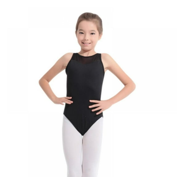 Prettyui Kids Girls Camisole Leotard Straps Gymnastic Ballet Dance Leotard Sleeveless Bodysuit Dancewear Big Girls' Over's and Under Camisole Leotard