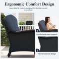 thumbnail image 6 of LayinSun 3 Piece Wicker Outdoor Furniture Set with 6-inch Comfy Cushions, High Back Patio Furniture Set with Rattan Armchairs and Side Table, 6 of 8