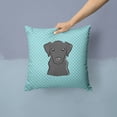 thumbnail image 2 of Caroline's Treasures BB1173PW1414 Checkerboard Blue Black Labrador Canvas Fabric Decorative Pillow , 14Hx14W, multicolor, 2 of 4