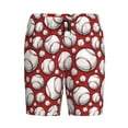 thumbnail image 3 of Picia Cute Baseball Pajama Shorts for Men, Men's Pajama Bottoms, Sleepwear,Short Pajama Pants-3X-Large, 3 of 9