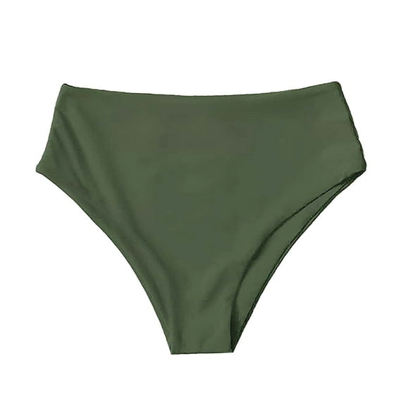 Sngxgn Women's Bikini Bottom Full Coverage Swim Briefs(Green,L)