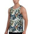 thumbnail image 2 of Haiem Hawaiian Style Men Workout Tank Top Gym Bodybuilding Sleeveless Muscle T Shirts Athletic Tank Breathable Workout Shirt-X-Large, 2 of 9