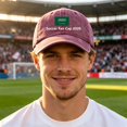 thumbnail image 4 of LIZUOJUN Soccer Baseball Cap Breathable Cotton Blend Unisex Embroidered 2026 Hat for Outdoor Sports Running Daily Wear Fan Gifts,Wine Red, 4 of 4