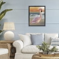 thumbnail image 3 of Stupell Industries Coastal Coastal Beach Flamingo Black Floating Frame Canvas Art, 17 x 21, by Matthew Piotrowicz, 3 of 8
