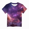 thumbnail image 4 of UAYOTSE Girl's Graphic Tees Kids Cute Shirts Nebula Slogan Loose Fit Casual Summer Tops,Sizes 6-7 Years, 4 of 4