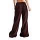 thumbnail image 4 of Txlixc Pantalones largos para mujeres, pantalones de bolsillo laterales de otoño y primavera en la calle de fiestas de ocio de la calle Long Street de color sólido Txlixc moda, 4 of 5