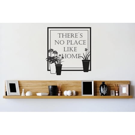 Do It Yourself Wall Decal Sticker Theres No Place Like Home Image Living Room Quote Bedroom Bathroom Living Room Mural 20 X20