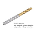 thumbnail image 4 of Unique Bargains 3/16-24 UNF High Speed Steel Machine 3 Spiral Flutes Thread Tap Titanium Plated, 4 of 5