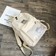 thumbnail image 4 of Large Capacity Solid Color Waterproof Nylon Casual Backpack School Bag, 4 of 6