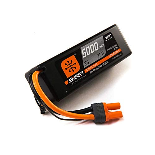 Spektrum 11.1V 5000mAh 3S 30C Étui Rigide Intelligent Batterie LiPo : IC5, SPMX50003S30H5