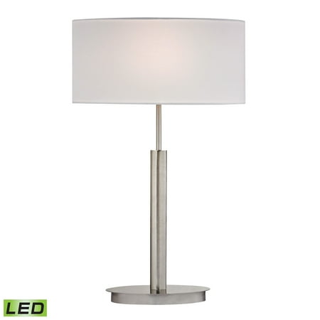 Satin Nickel 5 Port - Port Elizabeth Table Lamp in Satin Nickel - LED