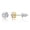 White-B, variant on Titanium Stud Earrings 6MM CZ for Women Hypoallergenic Simple Classic Round 6 Prong Cubic Zirconia Earring Stud for Women Men Sensitive Ears