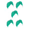 thumbnail image 1 of Qarigey Turbante Nudo Musulmán Hijab Elástico Superficie lisa Diadema Pañuelo Gorro Cabello para mujeres de cara Verde claro Type2 NO2, 1 of 6