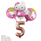 thumbnail image 5 of Decoración con temática de Hello Kitty rosa para baby shower de niña, suministros para fiesta de cumpleaños para niños, vajilla desechable, pancarta decorativa, globo, 5 of 5