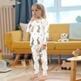 thumbnail image 4 of FORMRS Long Sleeve Top and Pants Pajama Set for Niños 2-Piece Sleepwear, Sizes 18M-8Y, Cartoon Bunnies, 4 of 6
