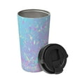 thumbnail image 2 of Fotbe Fantasy Gradient Printed Insulated Travel Coffee Mug Spill Proof Leak Proof Stainless Steel Coffee Tumbler Reusable Coffee Cups with Lids Thermos, 2 of 8