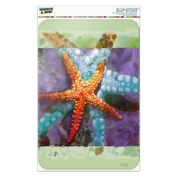 Starfish Watercolor Tropical Ocean Beach Home Business Office Sign