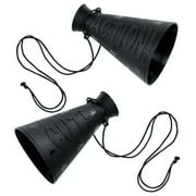 Party Central Club Pack of 12 Black 'Action' and 'Cut' Megaphones 6"