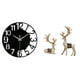 thumbnail image 1 of Reloj de pared grande,Reloj de pared acrílico silencioso de estilo moderno.,Reloj de pared grande de oficina,silencioso,fácil de leer y sencillo.,Estatua de alce y ciervo,Figuras de alce y, 1 of 8