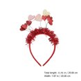 thumbnail image 2 of 1Pc Cheveux Unique Coeur Modèle Coiffure Attrayant Partie Bandeau (Rose), 2 of 8