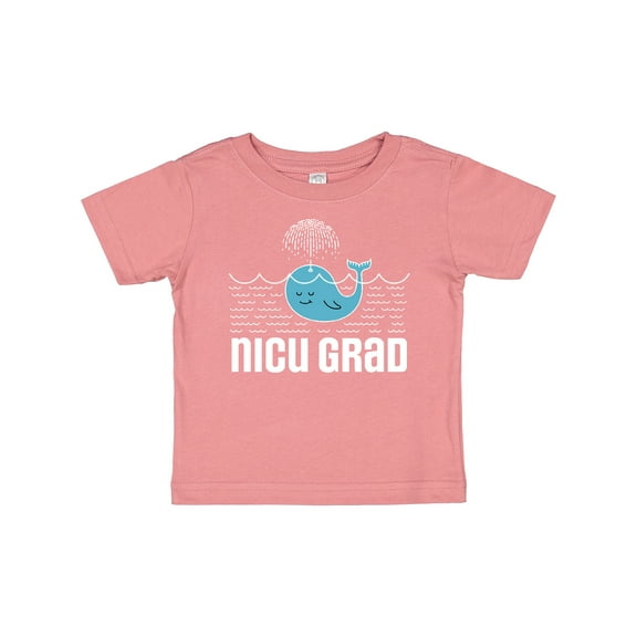 Inktastic NICU Grad Baby Whale Boys or Girls Baby T-Shirt