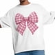 thumbnail image 5 of Camisetas informales de manga corta con lazo a cuadros rosas para hombre, camisetas gráficas, 5 of 8