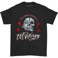 thumbnail image 1 of Lil Wayne - Camiseta Boceto de Calavera de Algodón para Adultos Unisex (Negro), 1 of 2