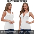 thumbnail image 4 of Beautyin Tops Tank Top for Women Rib Knit Sleeveless Wide Strap Cami Shirts Casual Summer, 4 of 7