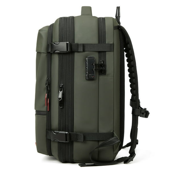 Mochila De Compresión De Sellado De Vacío De 25L A 60L, Mochila De Viaje A Prueba De Lluvia Expandible Con Compartimento Para Computadora Portátil De 17 Pulgadas, Bolsa De Viaje