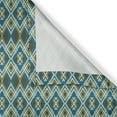 thumbnail image 6 of Ambesonne Geometric Grommet Curtain, Overlapping Diamond Shape, 50" x 63", Petrol Blue Olive Green, 6 of 6