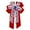 Red, variant on Zatoumnr Girls American Flag Hair Bow Hair Clips Independence Day Hair Scrunchies Patriotic Fashion Holiday Independence Day Hair Accessories for Lady Women