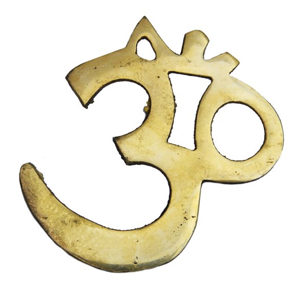 3" OM (AUM) Wall Hanging in Brass | Handmade | Made in India