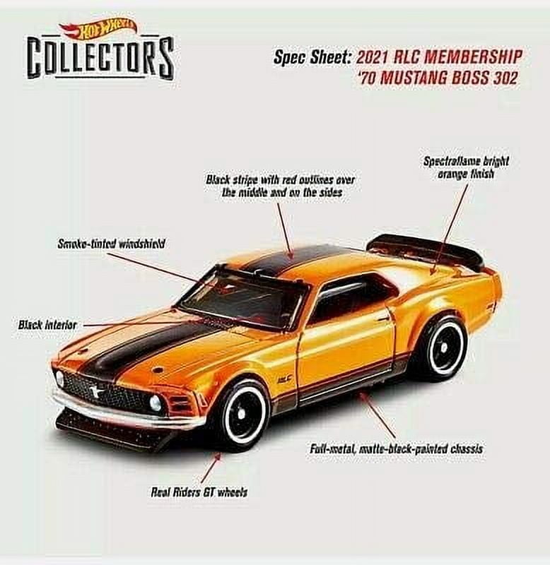 Hot Wheels 2021 Red Line Club (RLC) '70 Mustang Boss 302 - Walmart.com