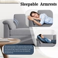 thumbnail image 6 of Walsunny 79" Convertible Sectional Sofa, L Shaped Sofa Couch with Reversible Chaise for Living Room Modern Linen Fabric for Living Room, Light Gray, 6 of 9