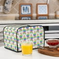 thumbnail image 5 of KLL Rainbow Llama Print 4 Slice Toaster Dust Covers Kitchen Small Appliance Cover with 2 Pockets,Can hold Jam Spreader Knife & Toaster Tongs (12.4 x 10.6 x 8.2), 5 of 6