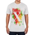 thumbnail image 1 of Malcolm X Abstract Splatter Mens Soft T Shirt, 1 of 1
